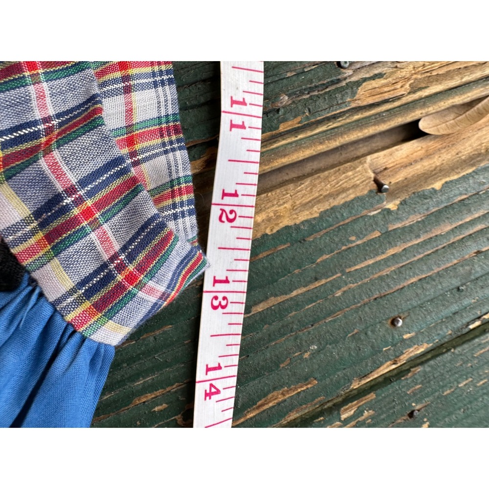 Vintage Handmade Patchwork Skirt Multi Color Ric … - image 5